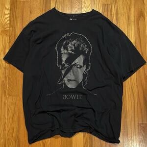 David Bowie Aladdin Sane OFFICAL  T Shirt 1XL Big Graphic Print 100% Cotton